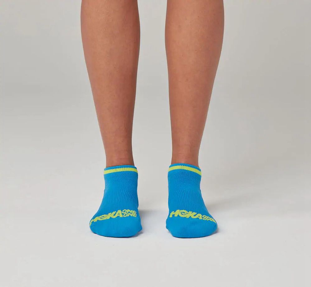 Hoka One One All Gender Per - Sock - Diva Blue / Citrus,Australia JRY-630571